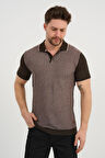 ALEXANDERGARDI POLO YAKA t-shirt, KAHVERENGİ (AG504602)