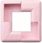 4'lü V Tipi Pembe Köşe Koruyucu