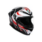 Agv Kapalı Motosiklet Kaskı K6 S Mplk Karve Mat Black Wht Red Configuration