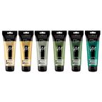 PROART HEAVY BODY ULTRA PARLAK METALİK AKRİLİK BOYA 6'LI SET