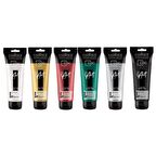 PROART HEAVY BODY ULTRA PARLAK METALİK AKRİLİK BOYA 6'LI SET