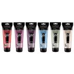 PROART HEAVY BODY ULTRA PARLAK METALİK AKRİLİK BOYA 6'LI SET