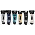 PROART HEAVY BODY METALİK AKRİLİK BOYA 6'LI SET