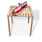 Ahşap Katlanabilir Rulo Kamp Masası - Çantalı Piknik Masası Asudehome