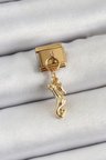 316L Çelik Sallantılı Deniz Atı Model Gold Renk Nomination Charm 5886