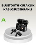 Bluetooth 5.3 ANC Kablosuz Kulaklık – Dokunmatik Kontrol Dijital Ekran ve Uzun Pi