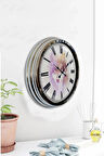 Hediyelik 40 Cm Krom Metal Kurt Duvar Saati