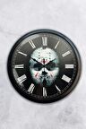 40 Cm Siyah Metal Korsan Duvar Saati