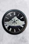 40 Cm Siyah Metal Kitchen Duvar Saati