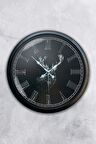 40 Cm Siyah Metal Hayvanlar Duvar Saati