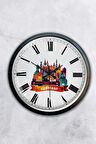40 Cm Siyah Metal Germany Temalı Duvar Saati