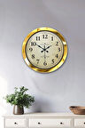 Hediyelik 36 Cm Gold Metal Klasik Duvar Saati