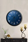 Hediyelik 40 Cm Siyah Metal Klasik Duvar Saati