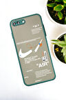 iPhone 7 Plus Uyumlu Air Desenli Buzlu Şeffaf Lüx Telefon Kılıfı