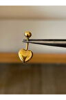316 L Cerrahi Çelik Kalp Detaylı Göbek Piercingi