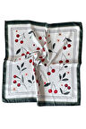 Saten Bandana Saten Fular Saten Çanta Aksesuarı Özel Desen Bandana 45X50 Cm