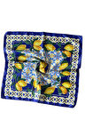 Saten Bandana Saten Fular Saten Çanta Aksesuarı Özel Desen Bandana 45X50 Cm