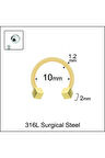 316 L Cerrahi Çelik Kıkırdak Helix Tragus Piercingi