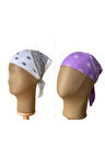 %100 Pamuklu Klasik Desen Unisex 2li Bandana Seti Renkli Bandana Etnik Desenli A Kalite Bandana