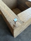 Gerçek G23 Titanium Beyaz Opal Taşlı Titanyum Labret Piercincng 7  mm