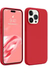 Apple iPhone 15 Pro Max Kılıf First Silikon - Kırmızı