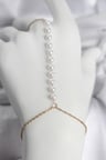 316L Çelik Gold Renk Sıralı İncili Model Kadın Şahmeran