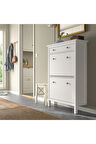 Hemnes Modern Ayakkabı Dolabı 89x30x127 Cm Akdenizshop