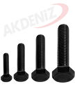 Akdeniz DIN933 M10*16 Mm Siyah Cıvata 2000 Adet