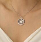 925 Ayar Gümüş Kişiye Özel İsim Yazılı Kalp Desenli Kolye