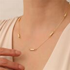 925 Ayar Gümüş Burgulu Silindir Detaylı Zincir Kolye