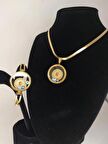 İtalyan Zincir Fanuslu Kolye & Açılan Kelepçe, Fanuslu Kelepçe Takı Seti 