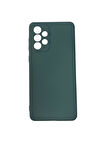 Galaxy A73 ile Uyumlu Cappy Silikon Kılıf Yeşil