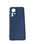 Redmi 12 Pro ile Uyumlu Cappy Silikon Kılıf Lacivert