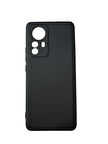 Redmi 12 Pro ile Uyumlu Cappy Silikon Kılıf Siyah