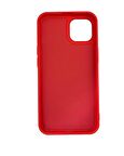 iPhone 13 Pro Max ile Uyumlu Cappy Silikon Kılıf Kırmızı