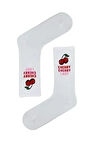 Cherry Cherry Lady Yazılı Tenis Çorap