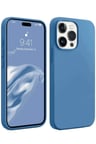 Apple iPhone 15 Pro Max Kılıf First Silikon - Mavi