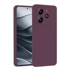 Redmi Note 14 4G Kılıf First Silikon - Mürdüm