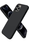 Apple iPhone 12 Pro Kılıf First Silikon - Siyah