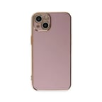 iPhone 15 Kılıf Volet Silikon - Mor