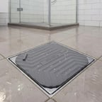 Gri Kare Evye Gider Koku Önleyici Silikon Mat – Lavabo Süzgeç ve Haşere Engelleyici