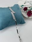 Rodyum Zirkon Taşlı Pirinç Zirkon Bileklikler 18+2 Cm  - Kbl0291