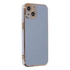 iPhone 14 Kılıf Volet Silikon - Mavi