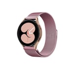 Samsung Uyumlu Galaxy Watch 4 Metal Mıknatıslı Kordon (saat Değildir) - Rose