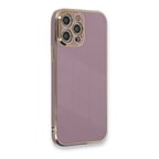 iPhone 12 Pro Kılıf Volet Silikon - Mor