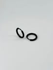 Siyah  Çelik Erkek Küpe Çap (8 Mm) Kalınlık (2 Mm) - Ekp0035