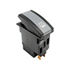 OTOKAR Doruk Otobüs Isıtıcı Anahtar Düğme Rocker Switch 6 Pin (On-On) - Ampullü 24V