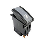 OTOKAR Doruk Otobüs Ön Kapı Aktivasyon Anahtar Düğme Rocker Switch 6 Pin (On-On) - Ampullü 24V