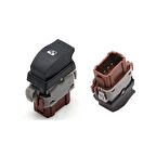 Renault Master 2, Trafic 2 - Tekli Cam Anahtarı Kahverengi - 6 Pin