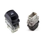 Renault Megane 2, Clio 3, Cam Açma Kapama Anahtarı - 6 Pin